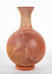 Dejenne, Mali Tear Drop Form Red Clay Vessel with Incised Neck