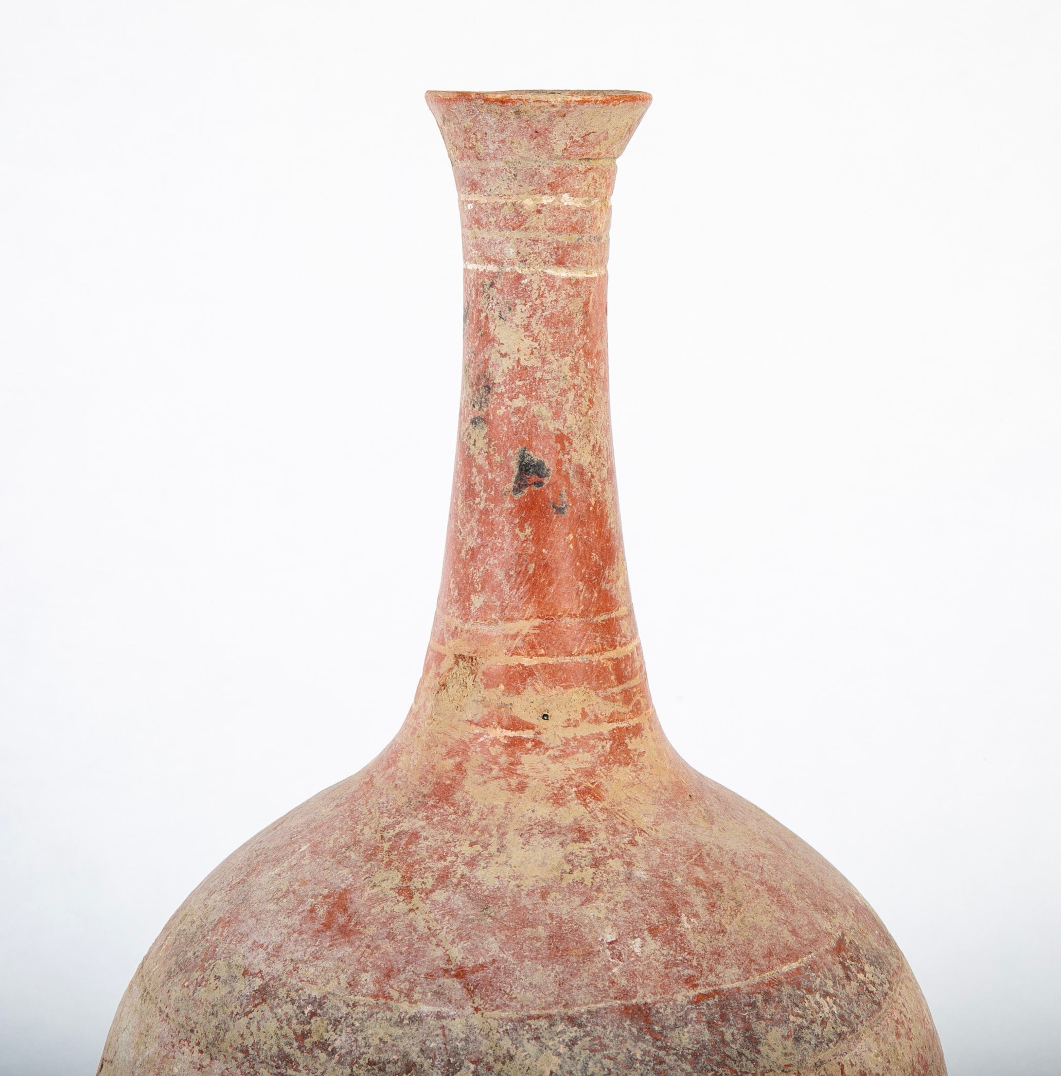 Dejenne, Mali Orle Form Terracotta Vessel with Elongated Neck