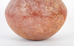 Dejenne, Mali Red Clay Bulbous Vessel with White Slip Decor