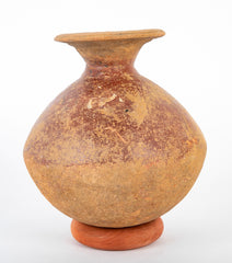 Dejenne, Mali Bulbous Terracotta Vessel with Flared Rim