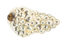 Antique Kugel Silver Glass Grape Cluster Form Ornament