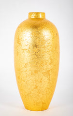 Sevres for Delvaux Paris Textured and Gilded Porcelain Vase