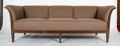 A Mid-Century Danish Three Seat Mahogany Sofa by Fritz Henningsen