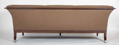 A Mid-Century Danish Three Seat Mahogany Sofa by Fritz Henningsen