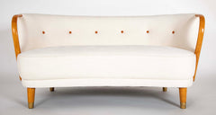 Handsome Danish Curved Sofa by Bramin, Denmark