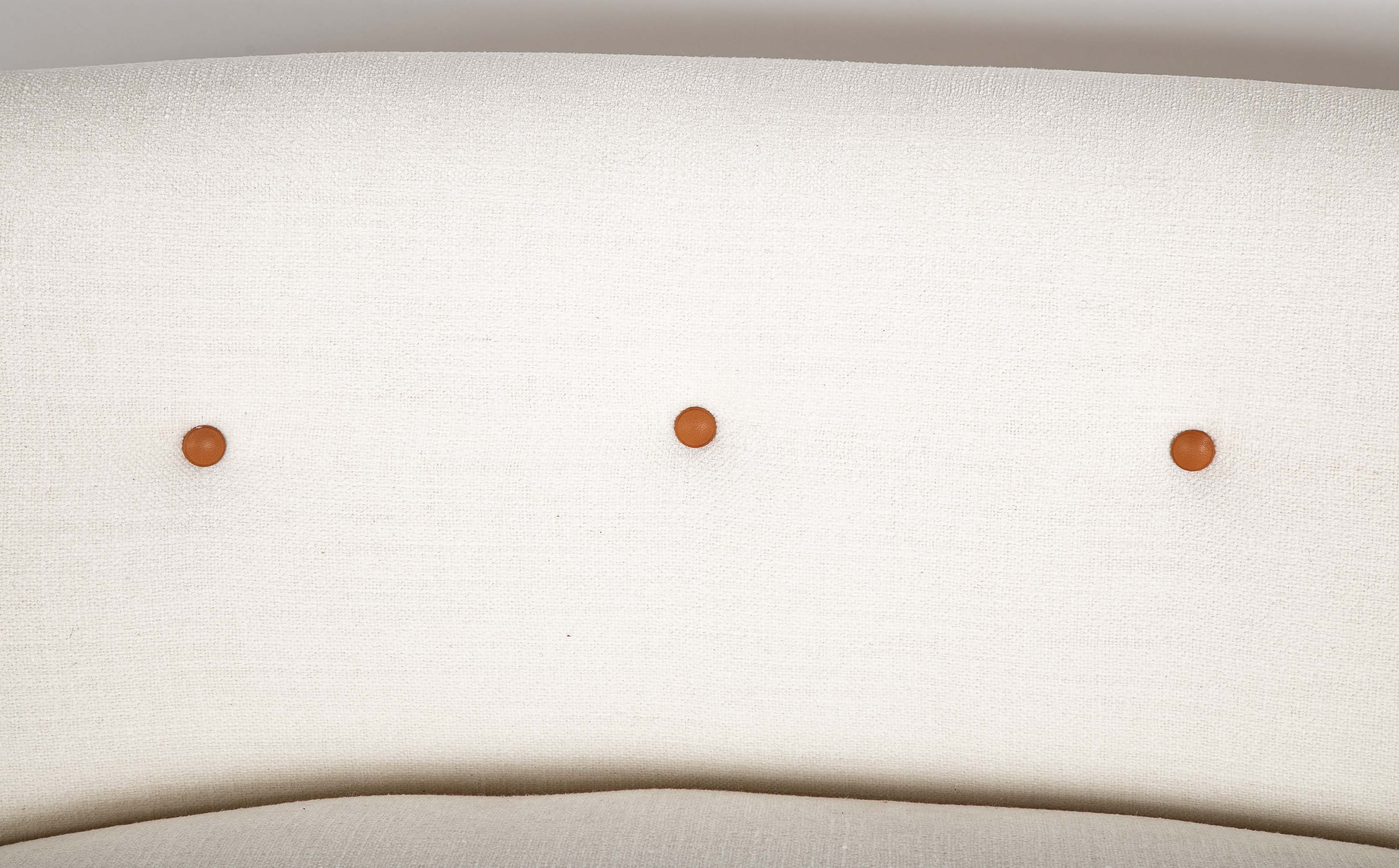 Handsome Danish Curved Sofa by Bramin, Denmark