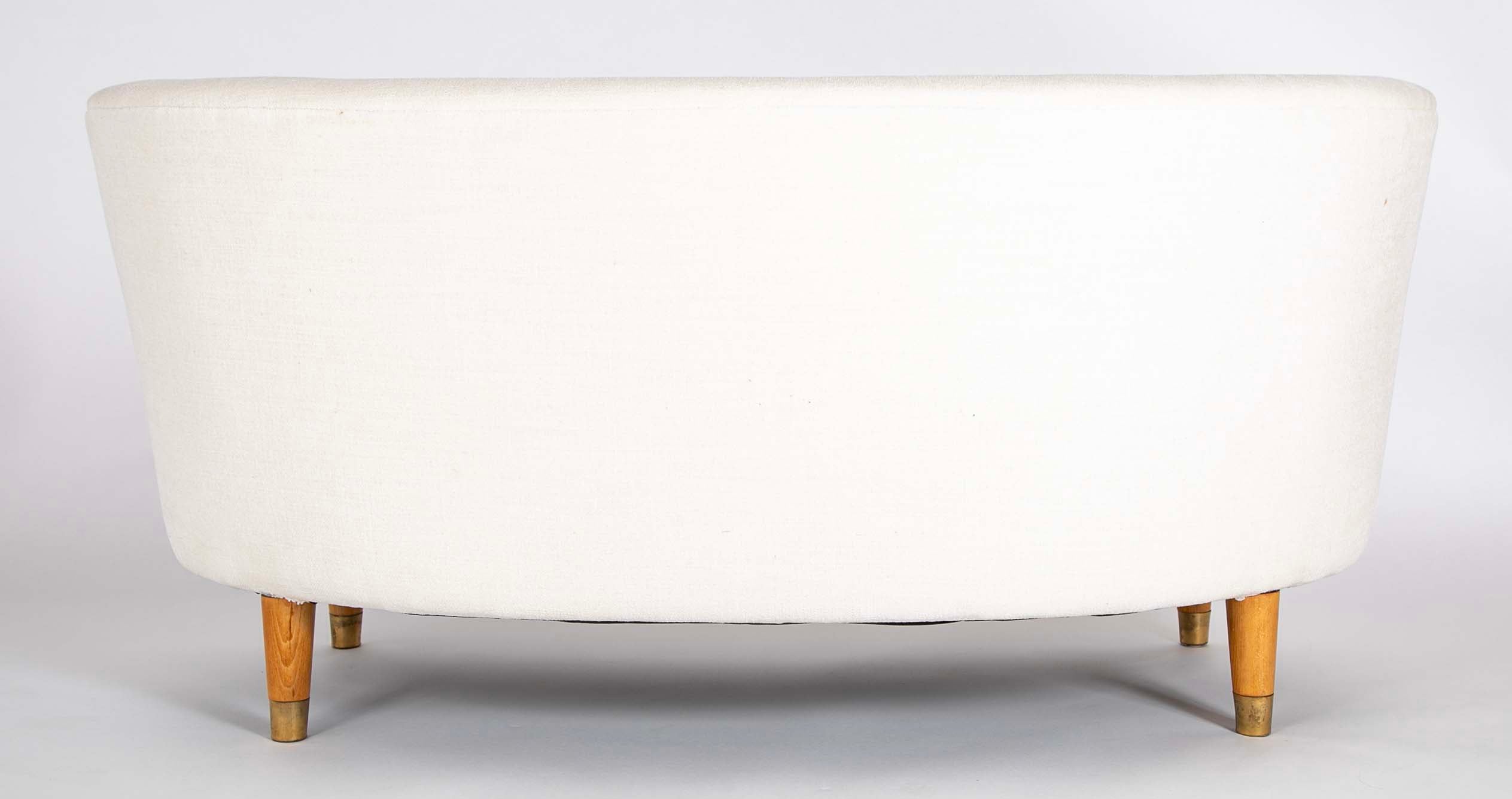 Handsome Danish Curved Sofa by Bramin, Denmark