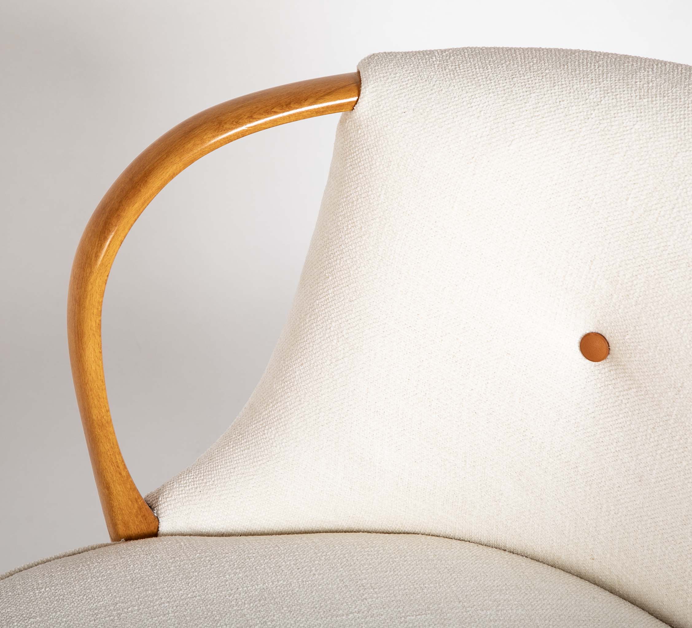 Handsome Danish Curved Sofa by Bramin, Denmark