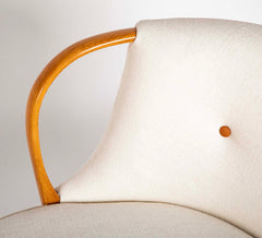 Handsome Danish Curved Sofa by Bramin, Denmark