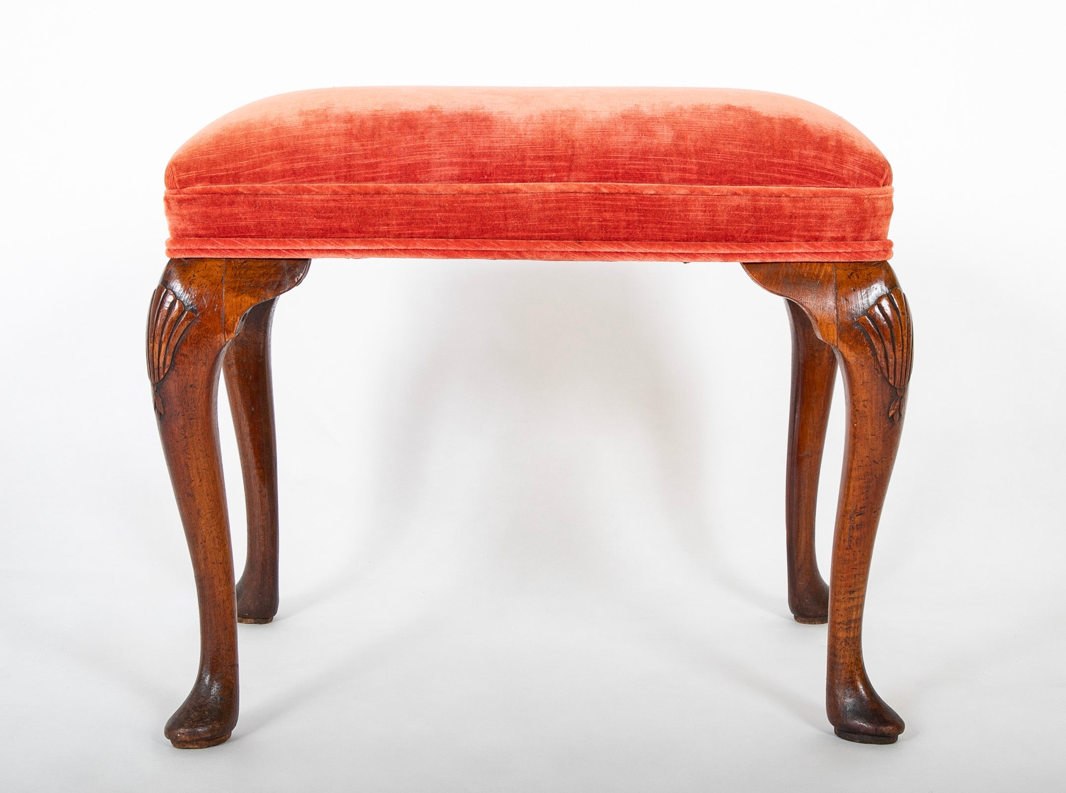 A Late 19th Century English Queen Anne Style Bench