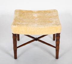 A 20th Century Faux Bamboo Wooden Legged Stool