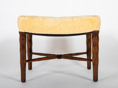 A 20th Century Faux Bamboo Wooden Legged Stool