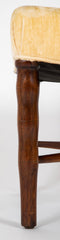 A 20th Century Faux Bamboo Wooden Legged Stool
