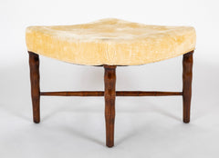 A 20th Century Faux Bamboo Wooden Legged Stool