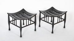A Pair of English Thebes Stools