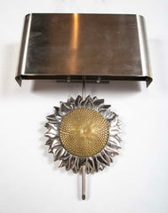 Pair of Mid-Century Maison Charles Sunflower Sconces