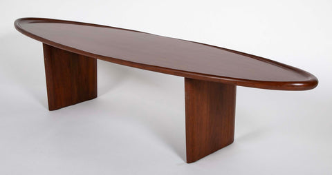 T.H. Robsjohn-Gibbings for Widdicomb Model 3304 "Surfboard" Coffee Table in Mahogany