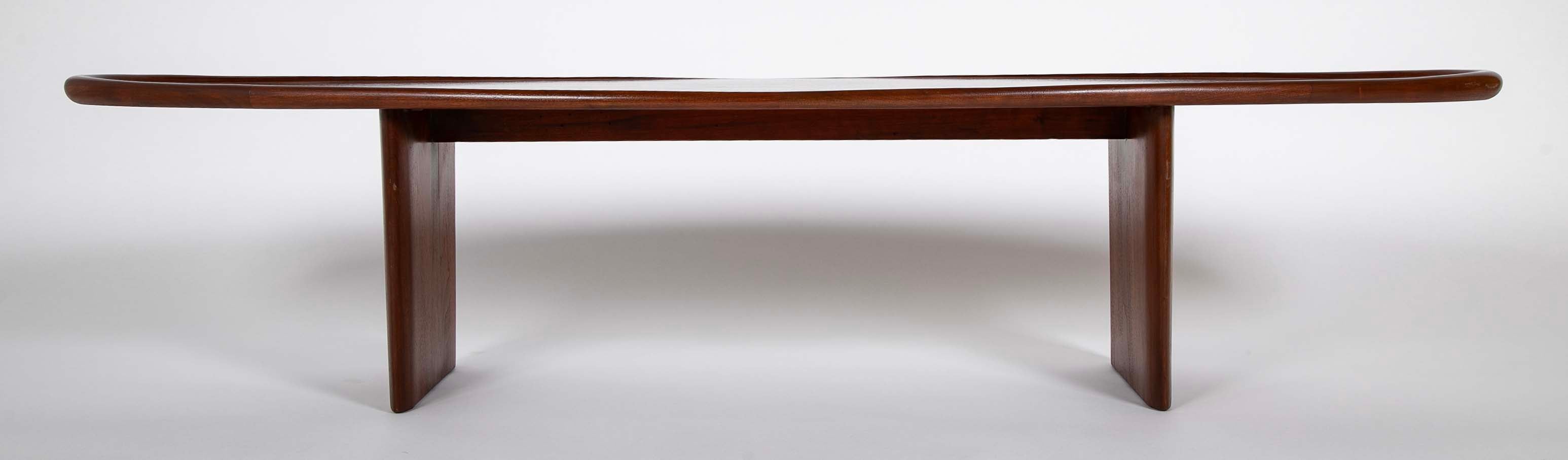 T.H. Robsjohn-Gibbings for Widdicomb Model 3304 "Surfboard" Coffee Table in Mahogany