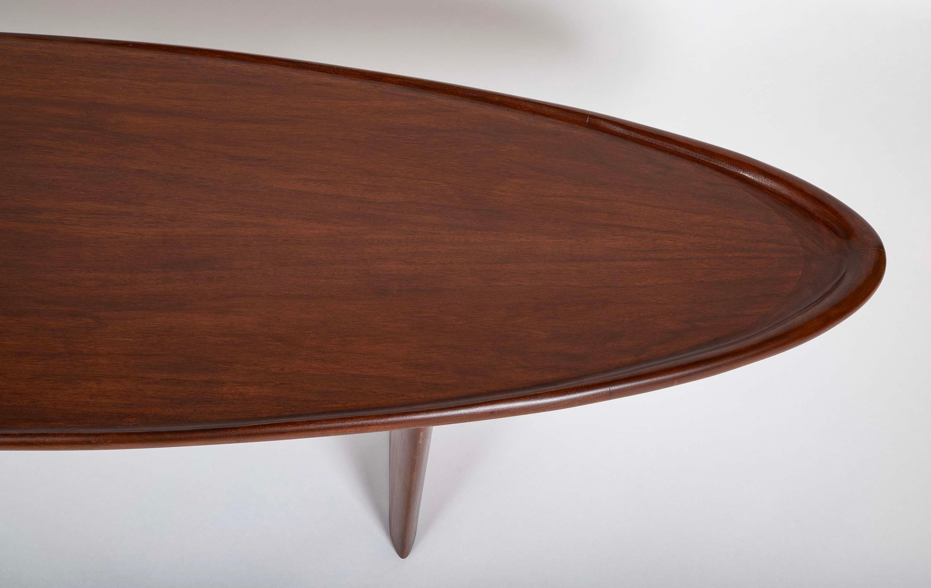 T.H. Robsjohn-Gibbings for Widdicomb Model 3304 "Surfboard" Coffee Table in Mahogany