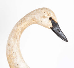Carved and Painted Swan Decoy by Thomas Langan