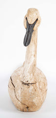 Carved and Painted Swan Decoy by Thomas Langan