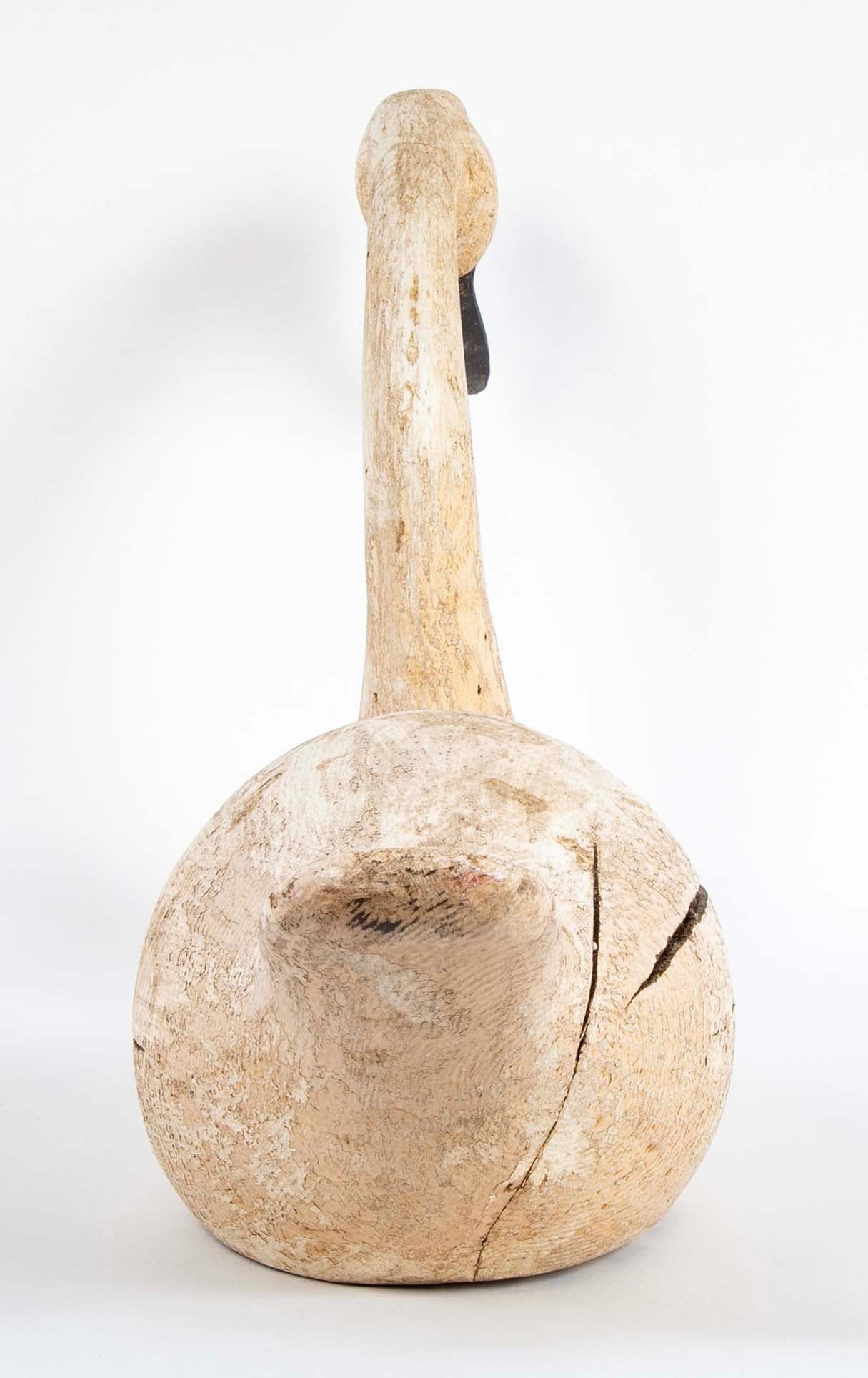 Carved and Painted Swan Decoy by Thomas Langan