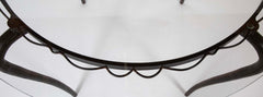 Rene Drouet ( 1899 – 1993 ) Round Glass Topped Table