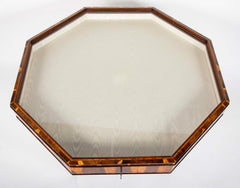 English George IV Cocus Wood Octagonal Vitrine Table
