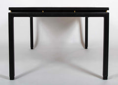 Michael Taylor Black Lacquer & Birch Dining Table for Baker