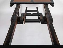 Michael Taylor Black Lacquer & Birch Dining Table for Baker