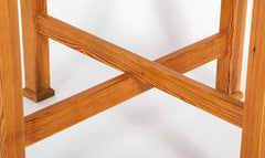 A Square Pine Cafe Table by N.P. Olsen