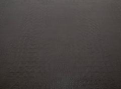 Karl Springer Games Table Embossed Alligator Gray Leather