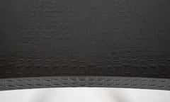 Karl Springer Games Table Embossed Alligator Gray Leather