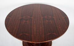 Round Center Table with Ringed Center Column by Carlo di Carli