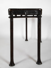 An Interesting Contemporary Patinated Bronze Console Table