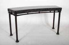 An Interesting Contemporary Patinated Bronze Console Table