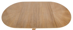 A Jules Leleu Bleached Oak Dining Table with Two Extension Leaves