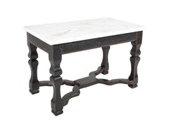 Center Table with Painted Baroque Style Base & Later Marble Top