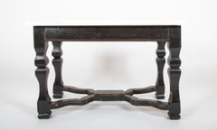 Center Table with Painted Baroque Style Base & Later Marble Top