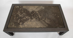 Patinated Aluminum & Slate Coffee Table  By Joseph Grusczak.
