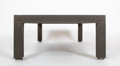 Patinated Aluminum & Slate Coffee Table  By Joseph Grusczak.