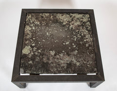 Patinated Aluminum & Slate Coffee Table Designed by Joseph Grusczak