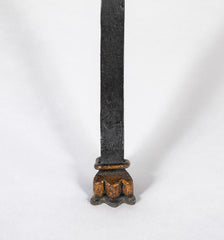Italian Iron Slate Top Table with Gilt Accents