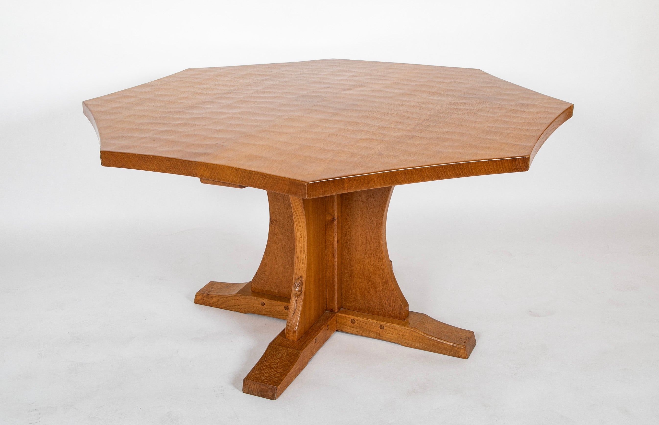Mouseman dining table and chairs discount