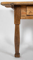 A French One Drawer Oak Provincial Form Table