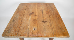 A French One Drawer Oak Provincial Form Table