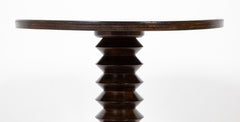 Charles Dudouyt Early 20th Century Turned Wood Side Table