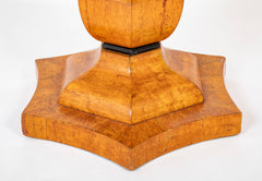 19th Century Northern European Biedermeier Table of Quilted Beech