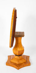 19th Century Northern European Biedermeier Table of Quilted Beech