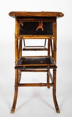 Late 19th Century English Bamboo Folding Sewing Table